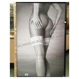 Framed full size pin-up poster.           
Local
