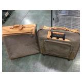 Pair of vintage Hartmann luggage cases local