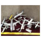 Lot of metal and plastic jet models some with