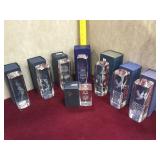 Lot of 8 bubble glass displays with boxes local