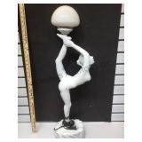 Composite nude woman lamp 32 inches tall with