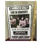 Reproduction Led Zeppelin concert poster