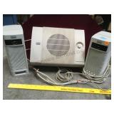 Altec Lansing poered subwoofer w side speakers,