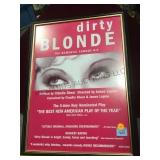 Dirty Blonde framed poster, local pickup only