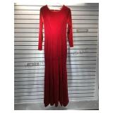 Size small red velvet dress in very good