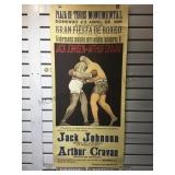 Gran fiesta de boxeo poster 3 1/2 ft tall.