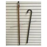 2 walking sticks, 1 w/ compass.      
Local