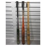 Wood Louisville Slugger, aluminum Banzai &