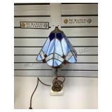 Stained glass Lamp with Marble Base as is.
