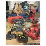 Skil battery pack powered tools w/ 2 battery