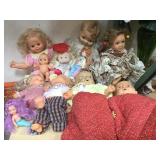 Antique composite doll, life like baby dolls &