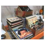 Vinyl records including War, Bill Withers, Black