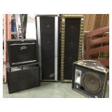 Speaker & amp boxes, no working electronics, 5