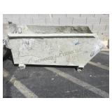 Metal high rise dumpster, approx 2 1/2 ft tall.