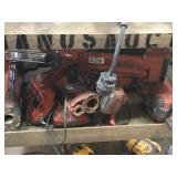 Middle shelf, tools, Hilti, HDM500, power supply