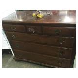6 drawer wooden dresser, & mirror, local pickup