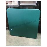 Green  folding card table, local pickup only