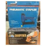 Puma pneumatic stapler & Chicago chainsaw