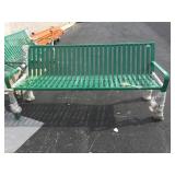 Metal bench, full size.         
Local pickup