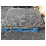 Diamond plate metal scale tops, no bottom.