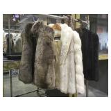 3 faux fur coats medium size.         
Local