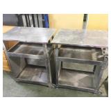 2 metal work benches, local pickup only