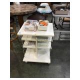 Sowing table with some supplies included multiple