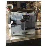 Owen airlift stool with chrome finish base