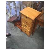 Newer 5 drawer pine chest and 2 pcs for repairs,