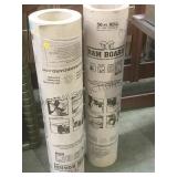 2- 50 ft rolls of Ram Board, temporary floor
