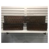 4 metal baskets, 20inch long 13 across 7 deep.