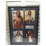 Framed and matted autographed Jessica Simpson