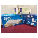 ZIPLOCK vacuum sealer system & box of seal a meal