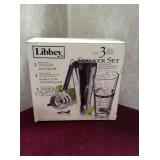 LIBBEY 3 piece shaker set & shot glass