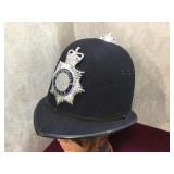 Vintage British police helmet Metropolitan Police