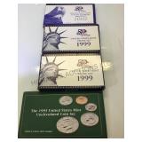 1993, 2- 1999 & 2002 US Mint State Quarters Proof