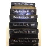 2- 1975,2- 1976,1978 & 1979 US Proof Sets