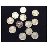 Buffalo nickels, full dates