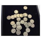 Buffalo nickels, no dates,