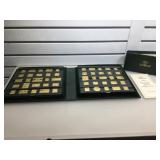 Gold on sterling proofs of America