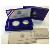 1986 Liberty Silver Proof Dollar  &  Proof