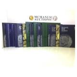 Big lot of empty coin albums