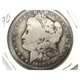 1890-O  Morgan Silver Dollar