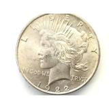 1922 Silver Peace Dollar