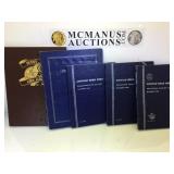 5 albums of partially complete Lincoln cents