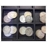 18 Franklin Half Dollars