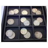 18 Franklin Half Dollars