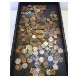 Coinage, wheats, buffalos & barber nickels