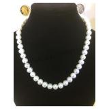 17 in. Pearl necklace