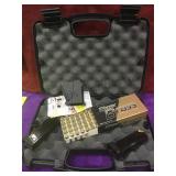 Lot incl. 9mm ammo, pair of PT111 magazines,